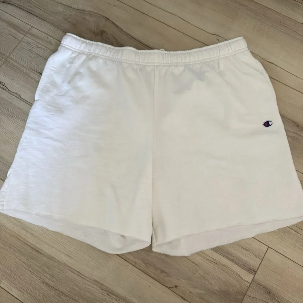 Champion White Ladies Cut-off Shorts Size 2XL